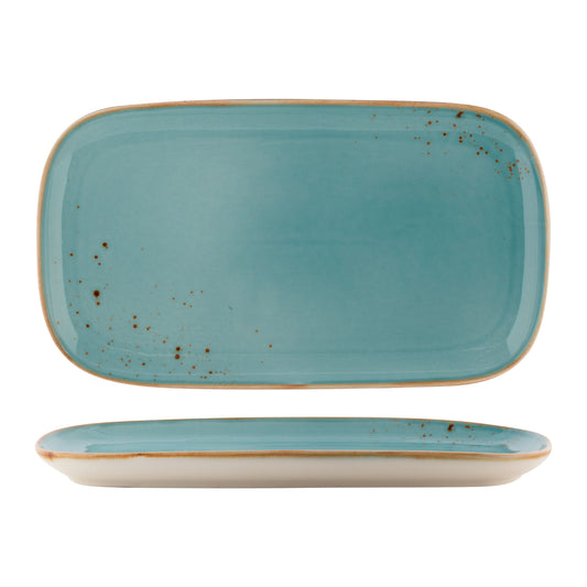 FYNBOS - ATLANTIC BLUE - RECTANGULAR PLATE - 30.5CM X 17CM (4) (Fortis)