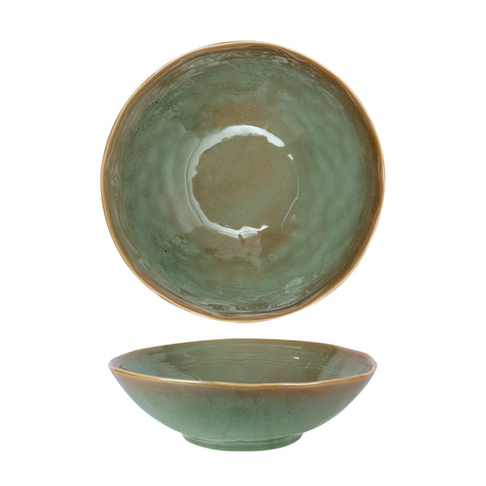 FYNBOS - ALOE GREEN - ORGANIC ROUND BOWL - 30.5CM X 9.5CM (4) (Fortis)
