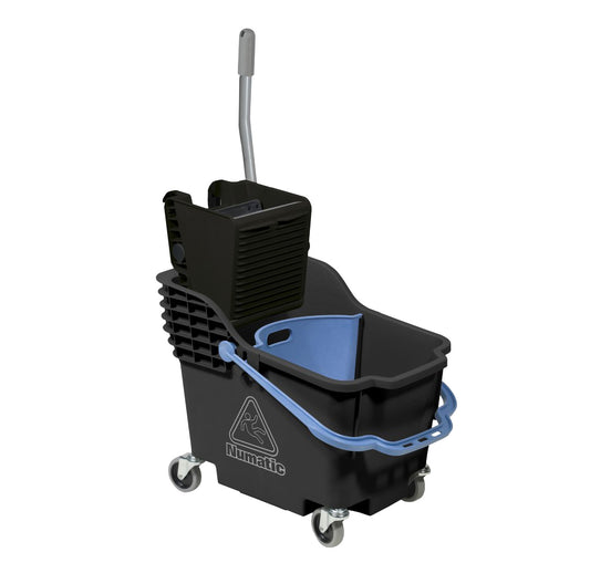 NUMATIC PLASTIC BUCKET & WRINGER - BLUE - DUAL COMPARTMENT (Numatic)