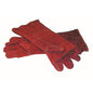 OVEN MITT - (RED) LEATHER 400MM PAIR