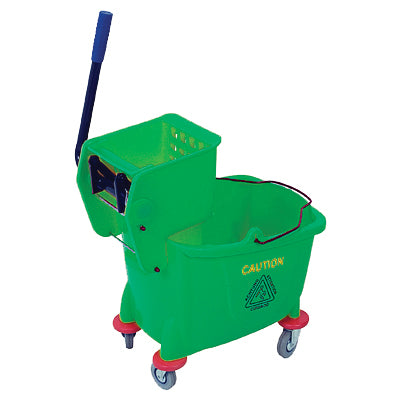 PLASTIC BUCKET & WRINGER - (GREEN) 36LT (Spectra)