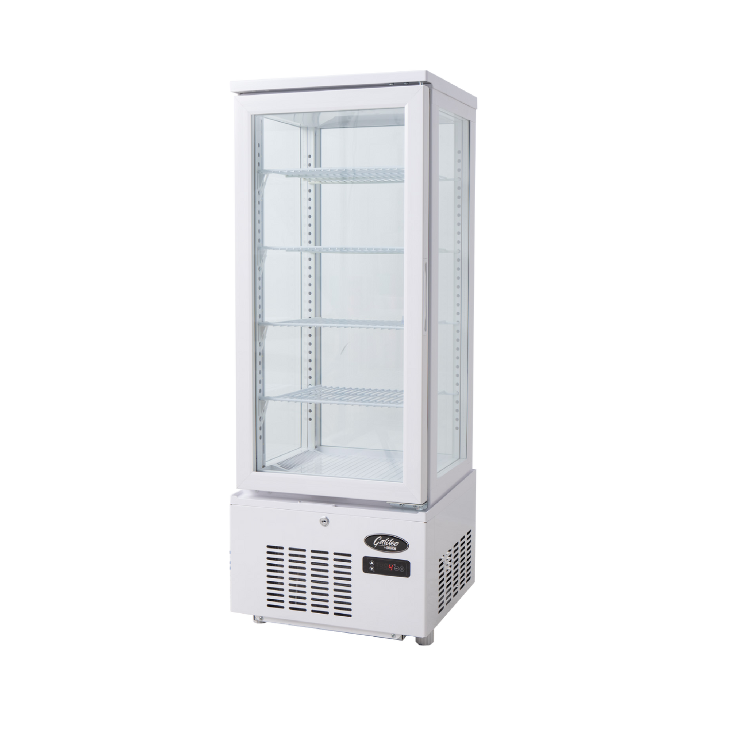 Refrigerated glass display cabinet - 279Lt, White (POLARCAB)