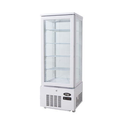Refrigerated glass display cabinet - 98Lt, White (POLARCAB)