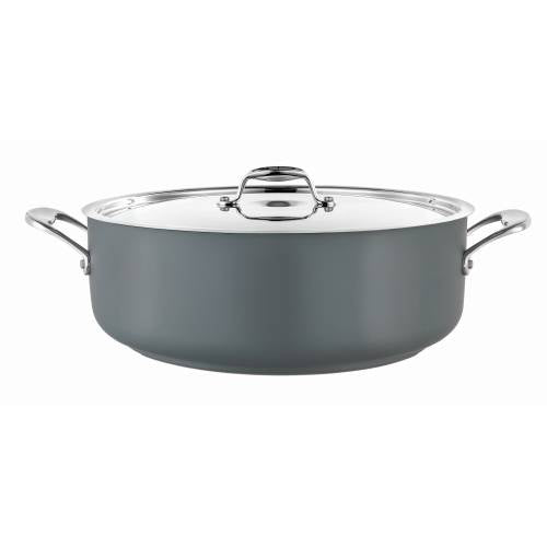 POT (GREY) LOW CASSEROLE 8.9L W/LID (Pujadas)
