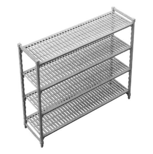GATTO 4 TIER PLASTIC SHELVING 1200 X 450 X 1800MM