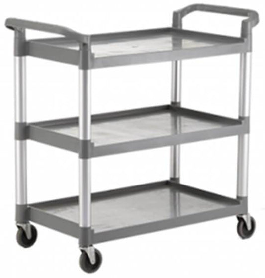GATTO 3 TIER PLASTIC TROLLEY WITH TOTE BOXS & BINS