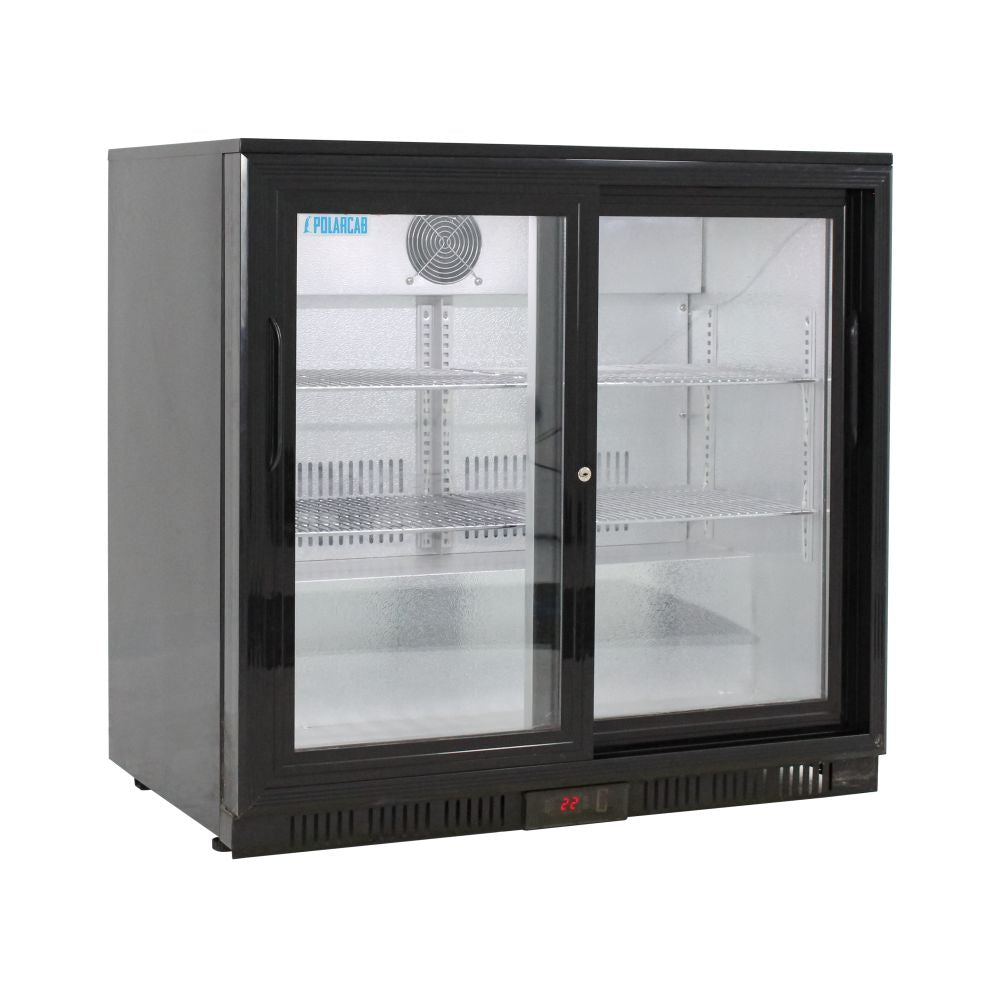 Back Bar Bottle Cooler – 2 Door, Sliding (POLARCAB)