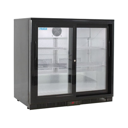 Back Bar Bottle Cooler – 2 Door, Sliding (POLARCAB)