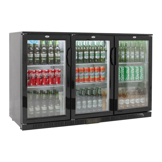 Back Bar Bottle Cooler – 3 Door, Hinged (POLARCAB)