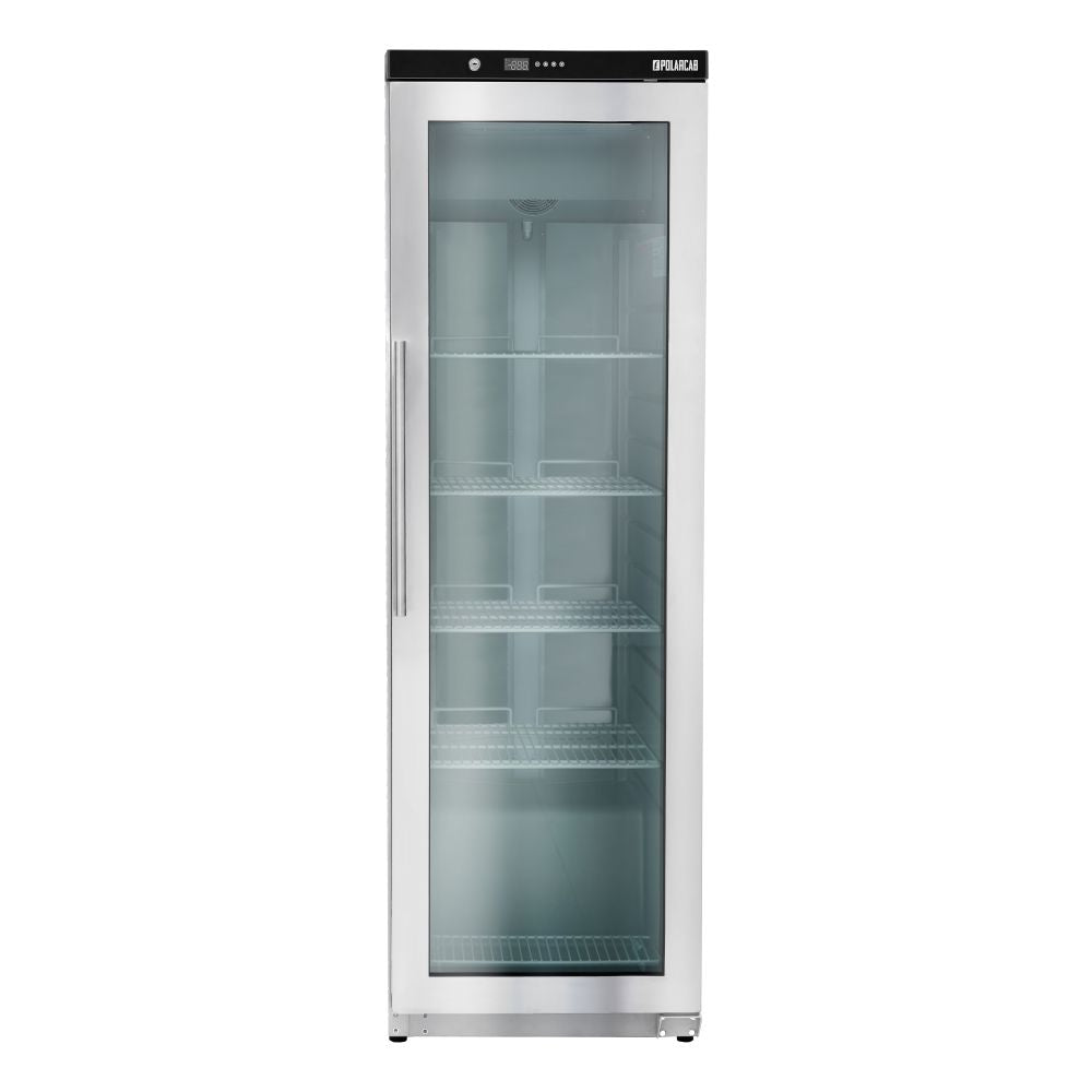 Upright storage freezer with glass door - 300Lt (POLARCAB)