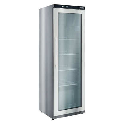 Upright storage freezer with glass door - 300Lt (POLARCAB)