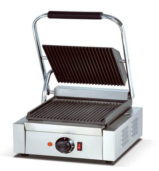 GATTO RIBBED PANINI TOASTER CAST IRON - 410 x 305 x 210mm