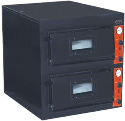 GATTO DOUBLE DECK PIZZA OVEN WITH CERAMIC FLOORS- 4 PIZZA'S PER DECK / 8 PIZZA'S TOTAL