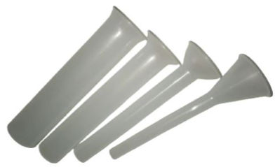 GATTO SPARE FUNNELS FOR RED SAUSAGE FILLERS- INCL. 10MM, 20MM, 30MM, 40MM (Ø)- SOLD AS A SET