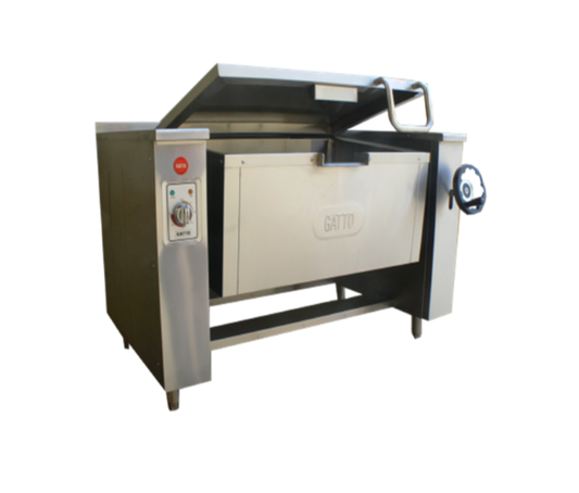 GATTO STAINLESS STEEL 120LT TILTING PAN - ELECTRIC