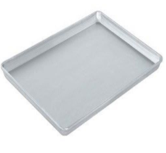 GATTO PRESSED ALUMINIZED STEEL BAKING TRAY 400 X 600 X 50MM