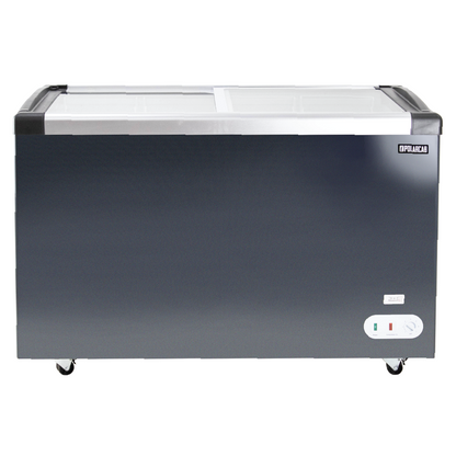 Island Freezer W Sliding Glass Top -355L