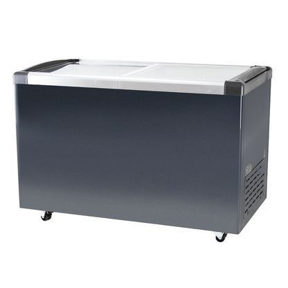 Island Freezer W Sliding Glass Top -355L