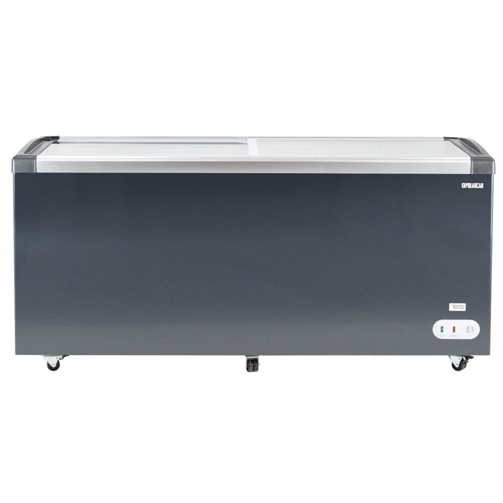 Island Freezer W Sliding Glass Top -545L