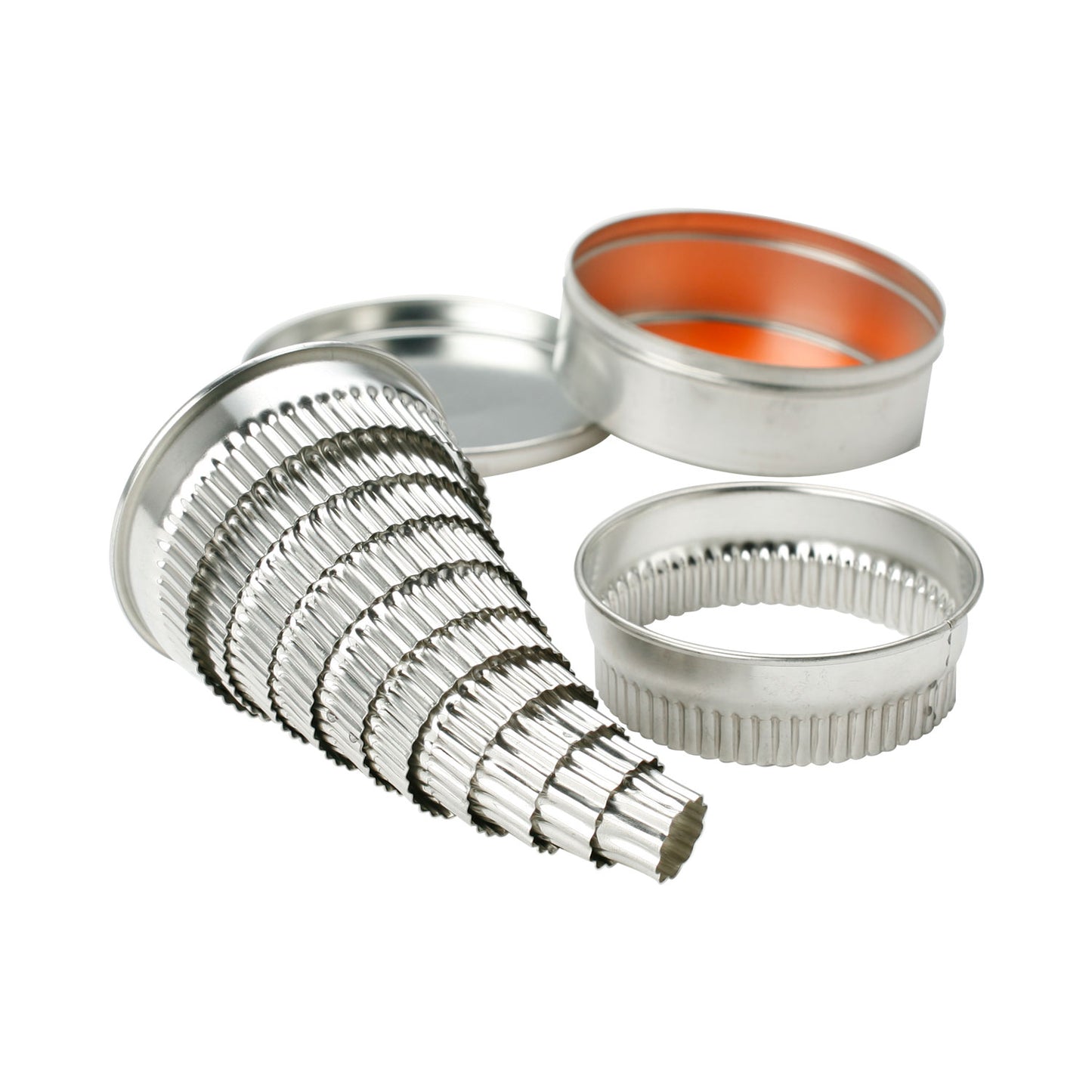 ROUND CUTTER SET S/STEEL - FLUTED 20 PIECE