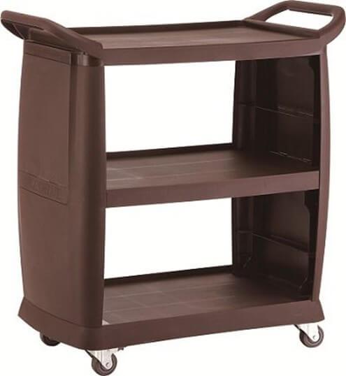 GATTO 3 TIER LARGE PLASTIC BUSSING AND SERVICE TROLLEY