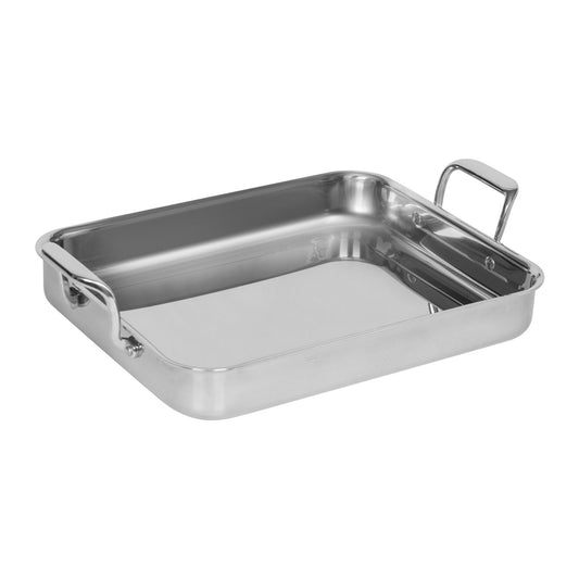 ROASTING PAN S/STEEL - WITH HANDLES
