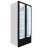 FRIDGE STAR FULL HEIGHT 2 GLASS DOOR HINGED (701 LT)