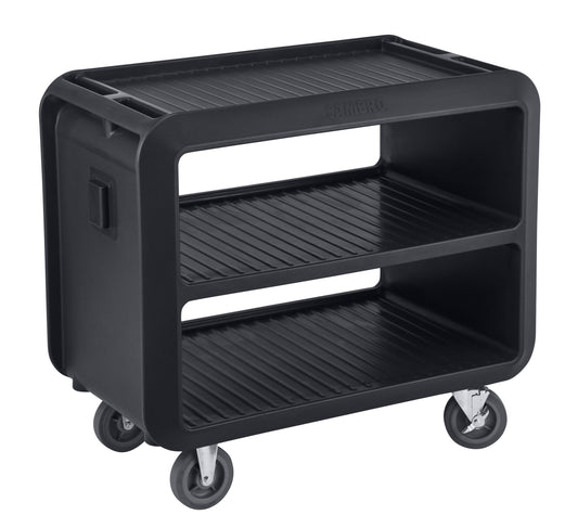 SERVICE CART PRO HEAVY DUTY 2 TIER 105CM L X 60CM W X 94CM H BLACK (Cambro)