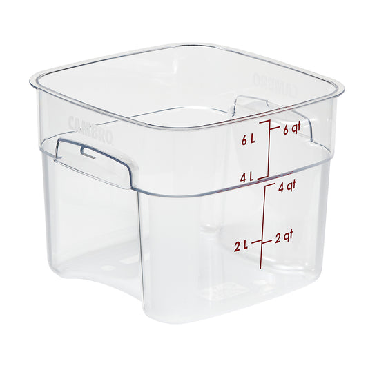 SQUARE POLYCARBONATE STORAGE CONTAINER CLEAR