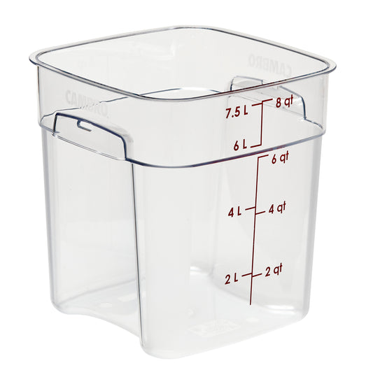 SQUARE POLYCARBONATE STORAGE CONTAINER CLEAR