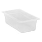POLYPROPYLENE GN 1/3 FOODPAN TRANSLUSCENT 100MM