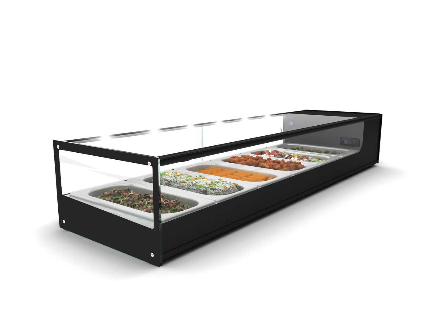 COLD FOOD BAR - SALVADORE 6 INSERT - BLACK (SQUARE) (Salvadore)