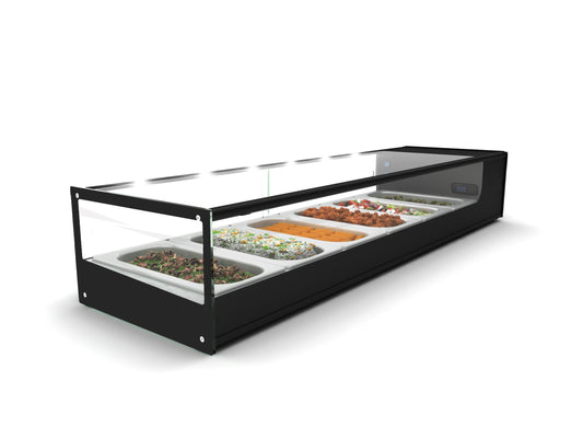 COLD FOOD BAR - SALVADORE 6 INSERT - BLACK (SQUARE) (Salvadore)