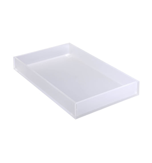 T-COLLECTION ICE WHITE LUCITE TRAY (TIGER)