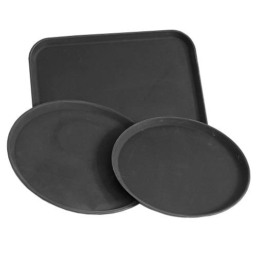 TRAY ROUND UTILITY (BLACK) 400MM (Global)