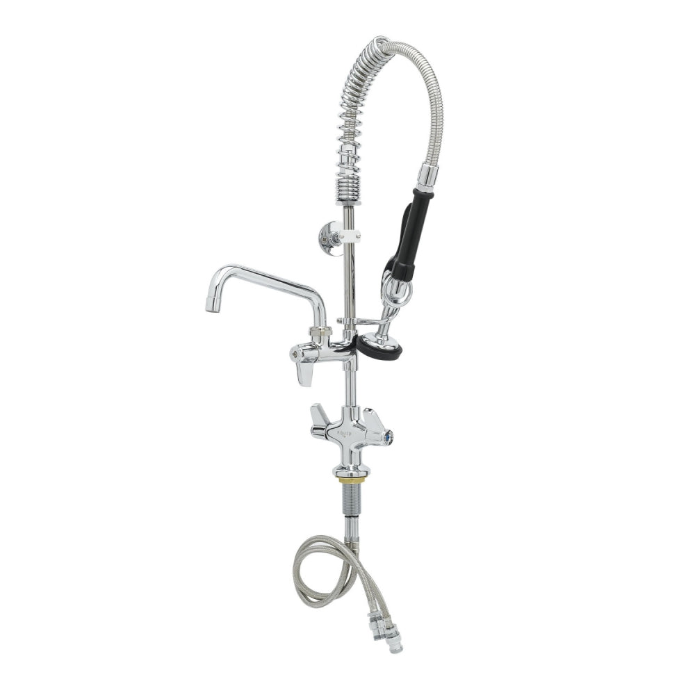 Deck mounted mini pre-rinse spray with 8" faucet (T&S)