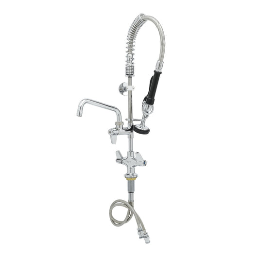 Deck mounted mini pre-rinse spray with 8" faucet (T&S)