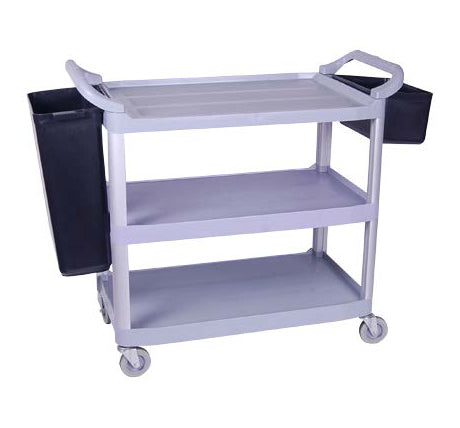 TEA TROLLEY PLASTIC - 3 SHELF - 1030 X 510 X 960MM (Global)