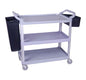 TEA TROLLEY PLASTIC - 3 SHELF - 1030 X 510 X 960MM (Global)