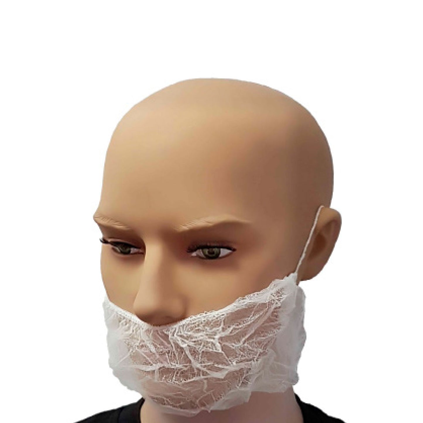 DISPOSABLE BEARD COVER WHITE - PACK OF 100