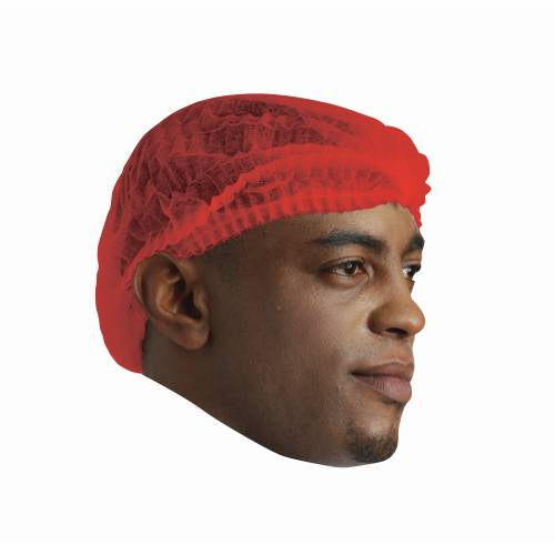 DISPOSABLE MOP CAPS - RED - PACK OF 100 (Chefware)