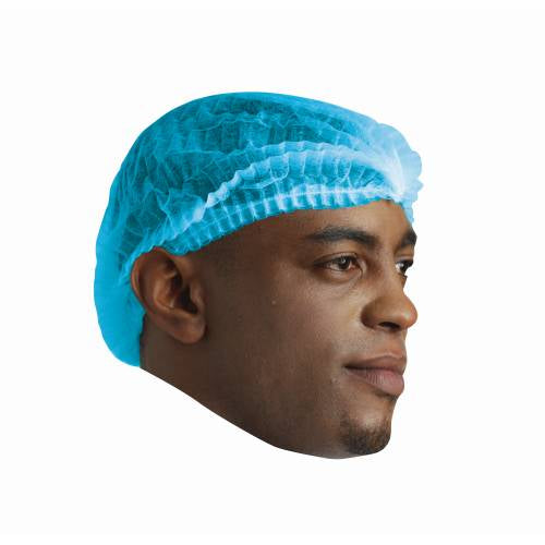 DISPOSABLE MOP CAPS - BLUE - PACK OF 100 (Chefware)