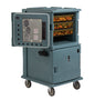 UPC ELECTRIC HEATED FRONT LOADER 1600 SERIES SLATE BLUE - TWO CABINET WITH WHEELS - 220V (Cambro)