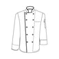 CHEFS UNIFORM JACKET EXECUTIVE MEN LONG - X LARGE (Chef Equip)