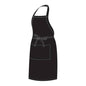 CHEFS UNIFORM - FULL BIB BLACK APRON (Chef Equip)