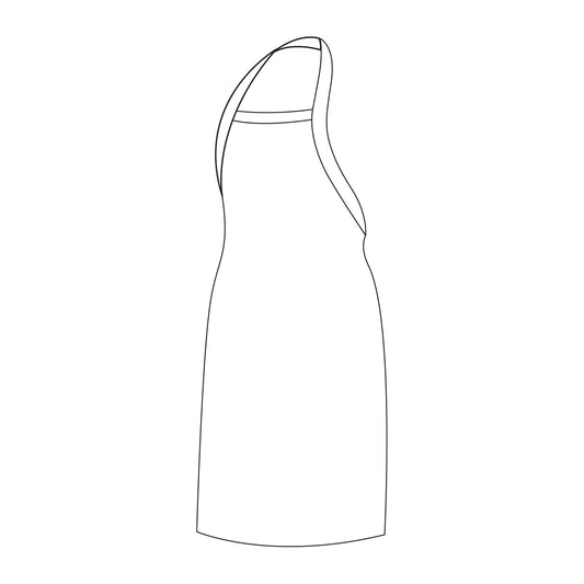 APRON – BLOOD AND FAT – WHITE PVC