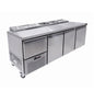 UNDERBAR FRIDGES - PIZZA TOP - SOLID DOOR - 3 AND HALF DOOR (Salvadore)