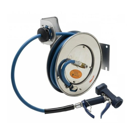 Stainless Steel Hose Reel With Hose - 10m (T&S)